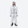 Women's adjustable ski pants with suspenders - white, on-model front view, for deep powder winter days