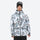 Insulated bib snow pants for men - gray camo print, on-model front view, for resort and backcountry days