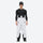 Insulated bib snow pants for men - white bib pants, on-model front view, for resort and backcountry days