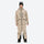 Insulated bib snow pants for men - tan jacket with tan pants, on-model full-body front view, for resort and backcountry days