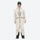 Insulated bib snow pants for men - cream jacket with cream pants, on-model full-body front view, for skiing and snowboarding