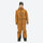 Insulated bib snow pants for men - amber tan jacket with amber pants, for deep powder winter days