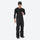 Insulated bib snow pants for men - black bib pants, on-model side view, for cold-weather winter sports