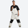 Unisex waterproof 3L bib snow pants - white bib snow pants with black tee, for powder and piste riding