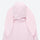 Women's 2-layer snowboard jacket and bibs - light pink, back hood close-up detail, for cold-weather winter sports
