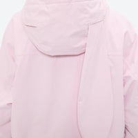 
                  
                    Women's quilted lining ski jacket with suspender bibs - light pink, for resort and street wear
                  
                