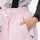 Women's waterproof 2L snow jacket and bib pants series - light pink bib pants, for resort and street wear