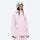 Women's waterproof 2L snow jacket and bib pants series - light pink jacket, for powder days and winter commute