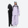 Women's 2-layer snowboard jacket and bibs - lavender jacket with lavender bib pants, for skiing and snowboarding