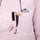 Women's quilted lining ski jacket with suspender bibs - light pink, for skiing and snowboarding