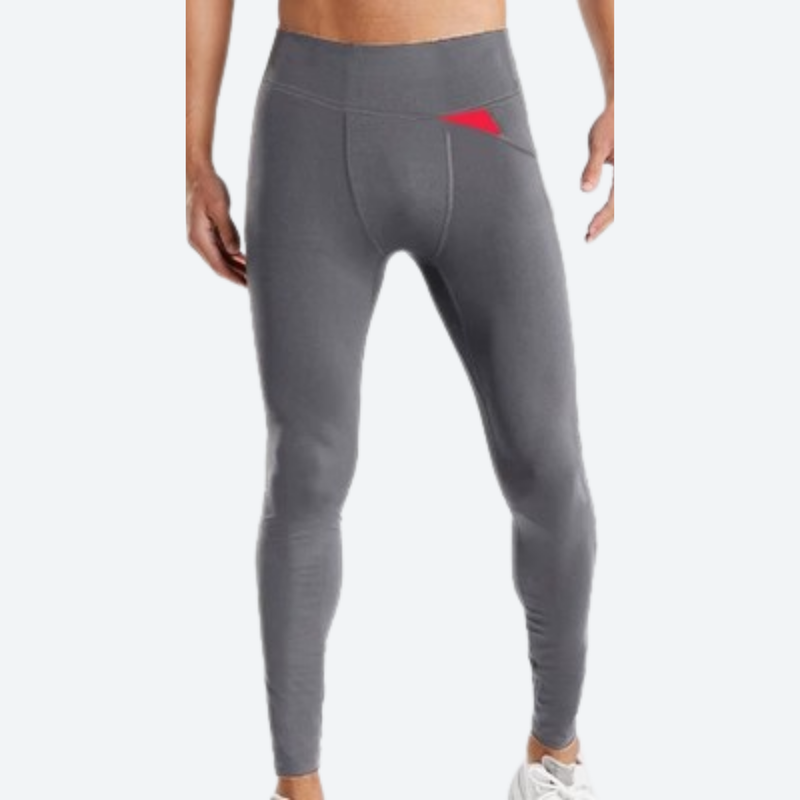 Men's 100% merino wool thermal pants - gray merino wool thermal pants on men, for running in cold weather