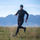 Men's soft merino wool baselayer leggings for cold days - black merino wool thermal pants with black top on men