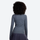 Women's 100% merino wool half-zip base layer top - gray merino wool half-zip top on women, for layering in cold weather