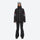 Women's waterproof 3L snow jacket and bib pants - black jacket with black pants, for powder and piste riding