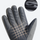 Frost full-finger insulated snow gloves - black full-finger snow gloves, palm grip view with inset, for winter mountain trips