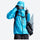 Women's waterproof 3L insulated snow jacket - blue insulated jacket, for powder and piste riding