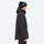 Unisex snowboard jacket and bibs set - black, on-model side view, for powder and piste riding