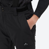 
                  
                    Unisex waterproof 2L snow jacket and bib pants series - black bib pants, for skiing and snowboarding
                  
                