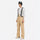 Breathable 2-layer ski jacket with suspender bibs - tan bib pants, for powder and piste riding
