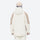 Women's waterproof 2L ski jacket and bib pants - white and tan colorblock jacket with white pants, for snowy mountain travel