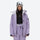 Women's breathable ski jacket with suspender pants - lavender jacket with lavender pants, for skiing and snowboarding