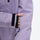 Women's 2-layer snowboard jacket and bibs set - lavender, cuff strap close-up with hand, for skiing and snowboarding