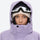 Women's waterproof 2L ski jacket and bib pants - lavender, for resort and cross-country days