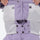 Women's 2-layer snowboard jacket and bibs set - lavender, inner snow skirt close-up detail, for resort and cross-country days
