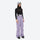 Women's breathable ski jacket with suspender pants - lavender snow pants, for resort and cross-country days