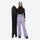 Women's 2-layer snowboard jacket and bibs set - lavender snow pants, for snowy mountain travel