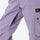 Women's breathable ski jacket with suspender pants - lavender snow pants, adjustable suspenders on bib pants