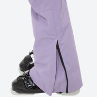 
                  
                    Women's 2-layer snowboard jacket and bibs set - lavender snow pants, knee vents dump heat
                  
                
