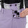 Women's breathable ski jacket with suspender pants - lavender snow pants, for snowy mountain travel