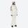Women's waterproof 2L ski jacket and bib pants - white and tan colorblock jacket with white pants, knee vents dump heat