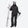 Women's 2-layer snowboard jacket and bibs set - black jacket with black pants, for resort and cross-country days
