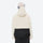 Breathable ski jacket and snow pants combo - cream and black colorblock, for cold-weather winter sports