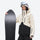 Colorblock snowboard jacket and pants set - cream and black colorblock, for resort and backcountry days