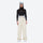 Colorblock snowboard jacket and pants set - women's cream pants with black base layer, for skiing and snowboarding