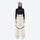 Waterproof snow jacket and pants set - women's cream pants with black base layer, waterproof breathable shell fabric