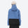Breathable ski jacket and snow pants combo - blue and black colorblock, for resort and backcountry days