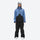 Colorblock snowboard jacket and pants set - blue and black colorblock, on-model front view, for skiing and snowboarding