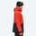 Men's colorblock snowboard jacket and pants - orange and black colorblock, for skiing and snowboarding