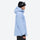 Men's waterproof 2L snow jacket and pants set - sky blue, on-model hood side view, for skiing and snowboarding