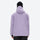 Men's waterproof 2L snow jacket and pants set - lavender, on-model back hood view, for powder and piste riding