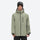 Unisex snowboard bib pants - sage green jacket with black bib pants, for powder days and winter commute