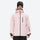 Men's waterproof 2L snow jacket and pants set - light pink, on-model front view, for cold-weather winter sports