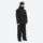 Men's waterproof 2L snow jacket and pants set - black, on-model three-quarter front view, for powder and piste riding