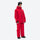 Men's breathable ski jacket and pants combo - red, on-model three-quarter front view, for cold-weather winter sports