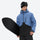 Men's waterproof 2L snow jacket and pants set - blue and black colorblock, for powder and piste riding