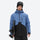 Men's colorblock snowboard jacket and pants - blue and black colorblock, for resort and backcountry days